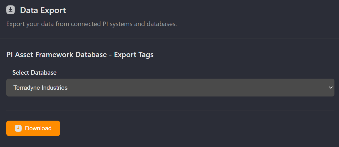AF Database Bulk Export