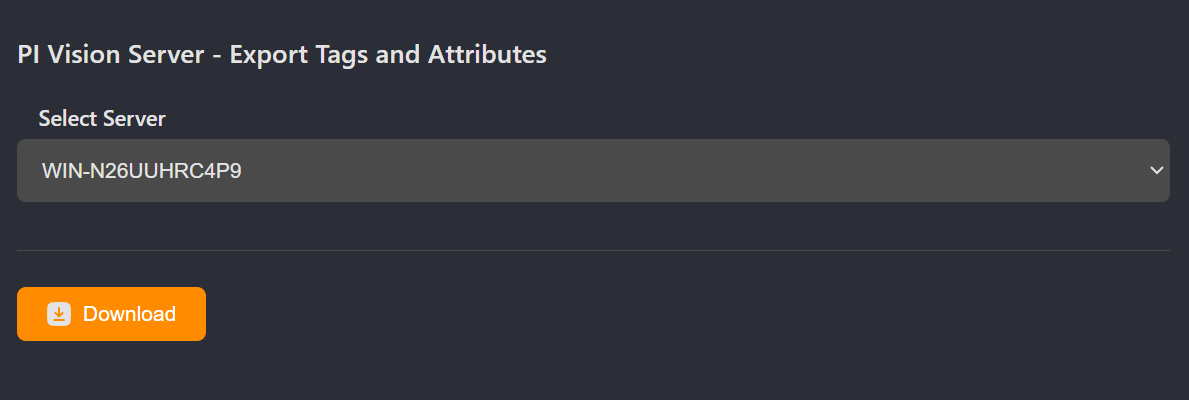 PI Vision Bulk Export